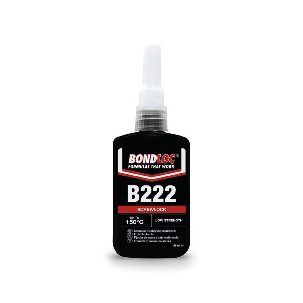 Low Strength Threadlocker Bondloc B222 Screwlock