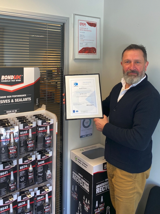 Bondloc UK Ltd Renews ISO 9001:2015 Certification